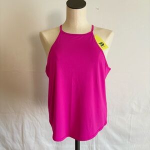 All In Motion Vibrant Pink Sprint Free Tank Athletic Top Racerback